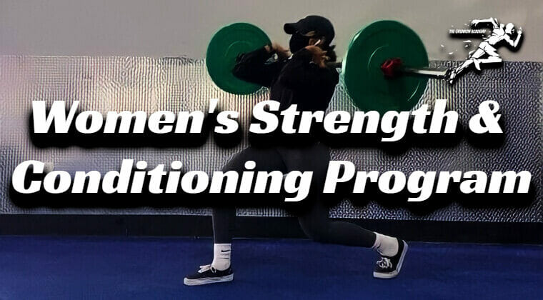 women athlete weight training program