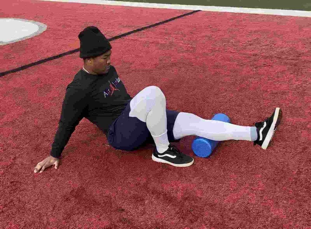 foam rolling for american football players