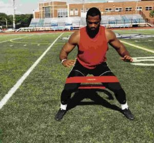 hip resistance bands workout for american football