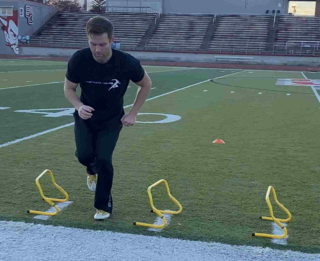 speed hurdle drills for american football players